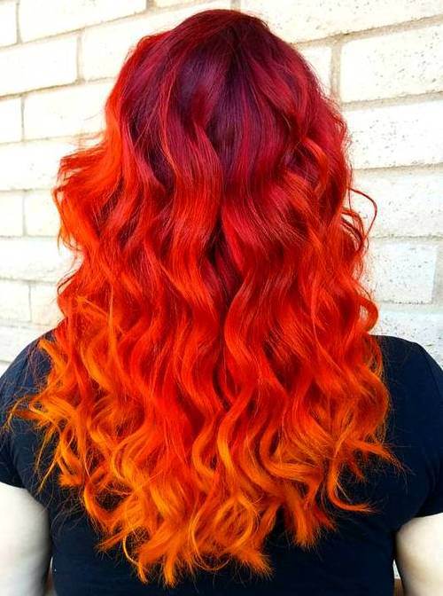 Red Ombre Hair Trend